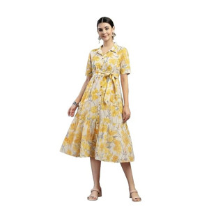 Leriya Fashion V Neck Maxi Dress for Woman Aline Dress for Women Long Flared Dress for Womens Summer Casual Outfit Wear Events